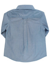Load image into Gallery viewer, RuggedButts- Long Sleeve Button Down Shirt- Blue Chambray (2T-8)
