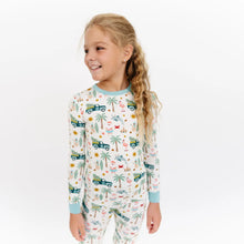 Load image into Gallery viewer, Emerson and Friends- Coastal Christmas Bamboo Long Sleeve Kids Pajama Pants Set- Beige Multi (2T-9)