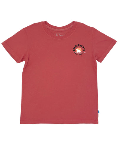 Feather 4 Arrow- Icon Vintage Tee (Sharky's Red, 8-14)