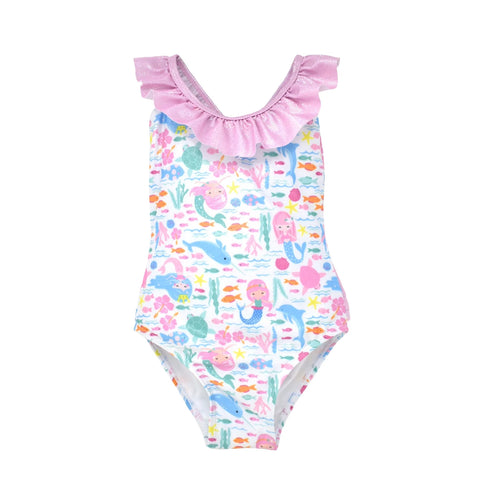 Flap Happy- Mindy Crossback Swimsuit (Fantasea, 12m-2T)