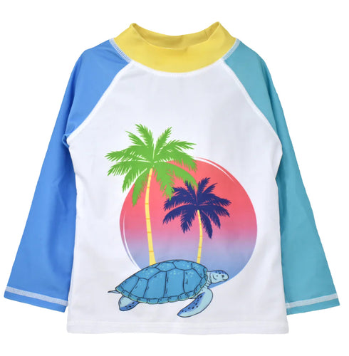 Flap Happy- Turtle Beach Rashguard (6m-7y)
