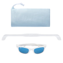 Load image into Gallery viewer, Wee Farers- White/ Sky Blue Sunglasses(0-12+)