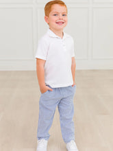 Load image into Gallery viewer, RuggedButts- Blue Seersucker Pull-on Pants (3m-3T)