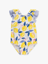 Load image into Gallery viewer, Rufflebutts- Bow V-Back One Piece Swimsuit (3m-24m)