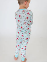 Load image into Gallery viewer, Ruggedbutts- Softsnooze™ Boys Bamboo Viscose Blue Dear Santa Long Sleeve Pajama Set (12m-6)