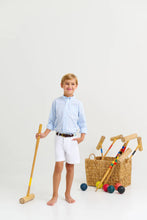 Load image into Gallery viewer, Beaufort Bonnet- Dean's List Dress Shirt (Beale Street Blue Gingham/ Worth Avenue White, 2-8)