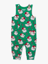 Load image into Gallery viewer, Ruggedbutts- Baby Boys Green Santa Joy Knit Longall Pocket Romper (0-24m)