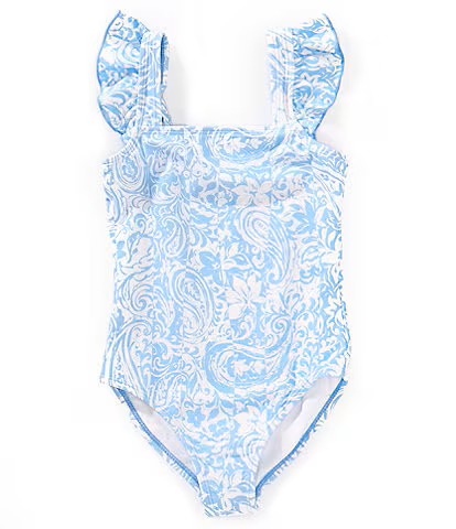 Raisins Girls- One Piece Swimsuit (Blue Tangaloom, 7-16)