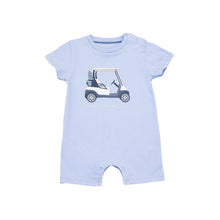 Load image into Gallery viewer, Saltwater Boys - Golf Cart T-Shirt Romper - Blue (3M-18M)