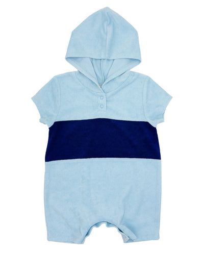 Feather 4 Arrow- Finn Romper (Crystal Blue, 3m-24m)