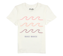 Load image into Gallery viewer, Binky Bros- Wavy T-Shirt (White, 2-6y)