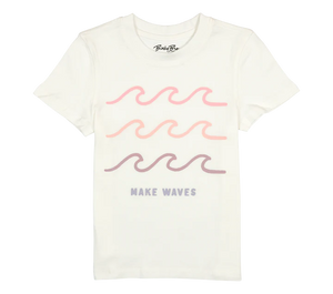 Binky Bros- Wavy T-Shirt (White, 2-6y)