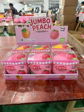 Load image into Gallery viewer, Jumbo Peach Squishy - Retail Box- Assorted Colors  7 inch