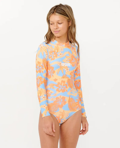 Rip Curl- Sun Sol Logo Long Sleeve (Orange, 8-16)