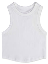 Load image into Gallery viewer, Iscream - WHITE CROPPED RACER BACK TOP (MEDIUM / LARGE (10-14))
