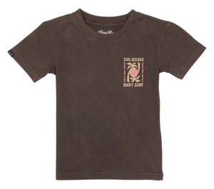 Binky Bros- "Sun Seeker" T-Shirt (Washed Brown, 6m-24m)