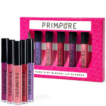 Load image into Gallery viewer, Prim and Pure - Pure Play Vegan Lip Glosses - 5 pack Boxed Set