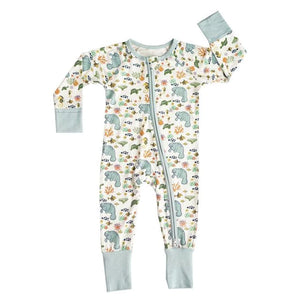 Emerson and Friends- Bamboo Manatee Footie Romper (Infant)