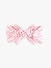 Load image into Gallery viewer, Ruffle Butts- Pink Seersucker Swim Bow Headband