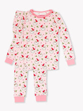 Load image into Gallery viewer, Ruffle Butts- Dear Santa Ruffle Pajama Set (Pink Dear Santa, 0-24m)