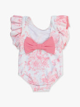 Load image into Gallery viewer, Ruffle Butts- One Piece Swimsuit (Bubblegum Pink Butterflies, 2-6)