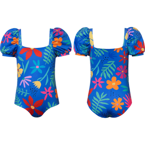 Pepita & Me- Floral One Piece Swimsuit (Royal Blue, 2-6)