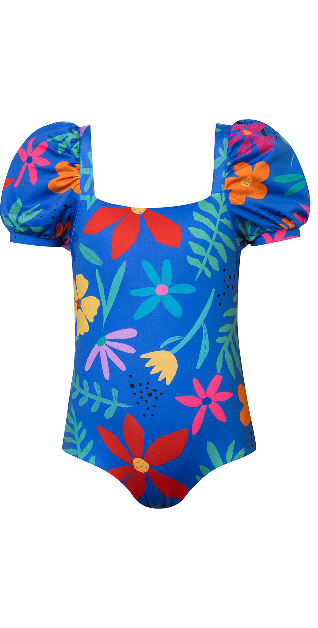 Pepita & Me- Floral One Piece Swimsuit (Royal Blue, 8-14)