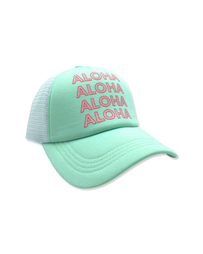 Feather 4 Arrow- Aloha All Day Trucker Hat (Beach Glass)