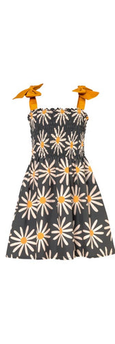 Pepita & Me- Dandelion Dress (Dark Grey, 2-14)