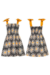 Pepita & Me- Dandelion Dress (Dark Grey, 2-14)