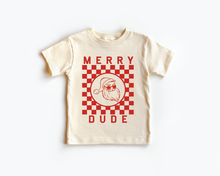 Load image into Gallery viewer, SBG Co. - Merry Dude Checkered - Christmas Kids Tee (2t-youth m)