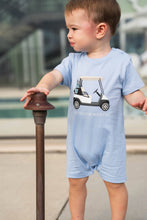Load image into Gallery viewer, Saltwater Boys - Golf Cart T-Shirt Romper - Blue (3M-18M)