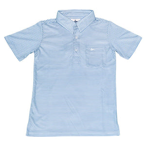 Saltwater Boys- Inshore Performance Polo Blue (6/8-18/20)