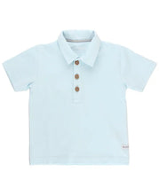 Load image into Gallery viewer, Ruffle Butts- Short Sleeve Polo (Light Blue, 2-5)