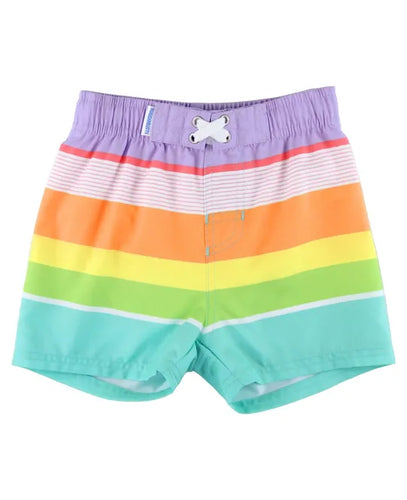 Ruffle Butts- Boardshorts (Rainbow, 7-14)