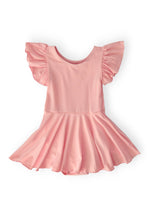 Load image into Gallery viewer, Peach S/S Twirl Leotard