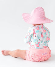 Load image into Gallery viewer, Ruffle Butts: Girls Pink Swim Hat