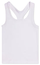 Load image into Gallery viewer, Iscream - WHITE RIBBED RACERBACK TANK TOP (MEDIUM / LARGE (10-14))