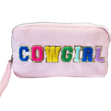 Load image into Gallery viewer, Girlie Girl- Terry Cloth Cosmetic Bags