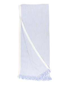Ruffle Butts- Beach Towel (Periwinkle Seersucker Blue)