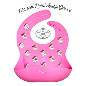 Maison Nola Silicone Bib Santa