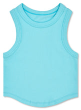 Load image into Gallery viewer, ICE BLUE CROPPED RACER BACK TOP (MED/LG)