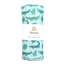 Load image into Gallery viewer, Emerson &amp; Friends - Later Gator Alligator Luxury Bamboo Swaddle Blanket