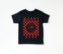 Load image into Gallery viewer, SBG Co. - Merry Dude Checkered - Christmas Kids Tee (2t-youth m)
