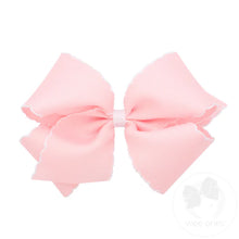 Load image into Gallery viewer, Wee Ones- King Moonstitch Grosgrain Hair Bow with Contrasting Wrap