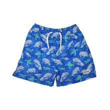 Load image into Gallery viewer, Flap Happy - Kids UPF50+ Wesley Swim Trunks with Mesh Liner for Boys: Manatee Lagoon (2t-8y)