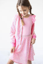 Load image into Gallery viewer, Bubblegum Pink Sequin Twirl Skort