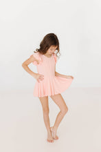 Load image into Gallery viewer, Peach S/S Twirl Leotard