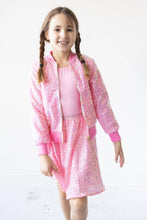 Load image into Gallery viewer, Bubblegum Pink Sequin Twirl Skort