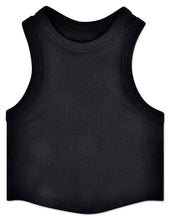Load image into Gallery viewer, Iscream - BLACK CROPPED RACER BACK TOP (MED/LG(10-14))